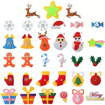 Сделай сам войлочная рождественская елка новогоднее украшение для дома год Санта-Клауса рождественские подарки для детей сращивание рождественской елки украшение