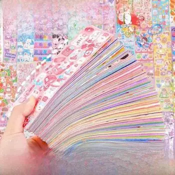 Сделай сам высококачественные наклейки для девочек Laser Guka: Персонализируемые наклейки для детских справочников 4.5*13 laser sticker