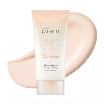 Сделайте P:Солнцезащитный крем REM Glow Beige Tone-up 50 мл (SPF50 +) 1 PCS