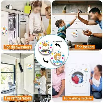 Сделайте свою жизнь проще с помощью наших чистых грязных магнитов Living Clean для посудомоечных машин XWJT-004