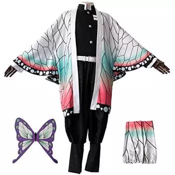 СДЕЛАЙТЕ ВЕСЕЛУЮЩИМИ Костюм для косплея Shinobu Kocho, набор из 7 предметов (Синобу Кочо, М.)