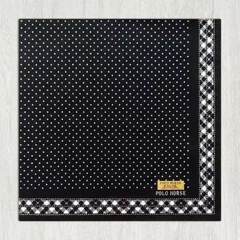 Сделанный в Японии хлопковый впитывающий пот носовой платок для делового костюма Black background