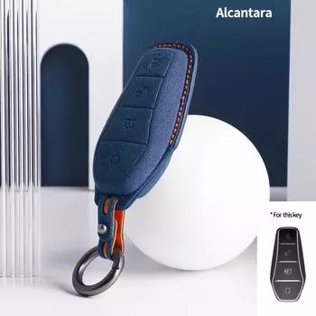 Сделано для алькантары автомобильный пульт дистанционного ключа сумка чехол для BYD Qin Han Tang Song pro plus MAX Ev Atto 3e2 Seal dolphin frigate07 Destroyer05