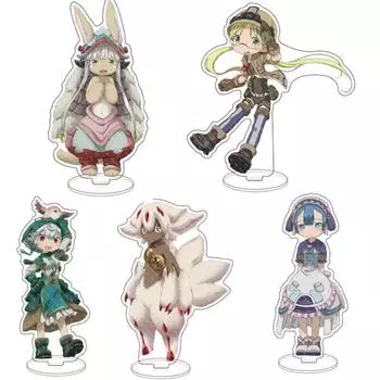 Сделано в бездне Nanachi, акриловая фигурка-подставка, модель, двухсторонний держатель тарелки, топпер для торта, аниме, крутые фигурки, Riko Nanachi Standing 1