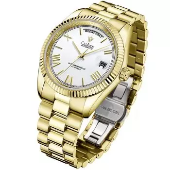 Сделано в MIYOTA8215, немецкий ретро, водонепроницаемый до 10, корпус с треугольным узором, нержавеющая сталь, сапфировое стекло, подарок на совершеннолетие C8185 [CADISEN]