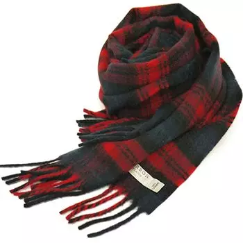 Сделано в Великобритании Шарф Кашемировый Тартан Клетчатый [Локарон] Шотландия, 100% (Маклахлан)