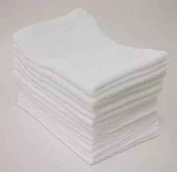 Сделано в Японии 120 Момме набор из 12 полотенец для лица белые простые белый