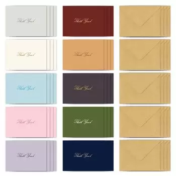 Сделано в Японии 40 открыток с посланиями 20 конвертов Набор «Спасибо» 10 цветов по 4 каждого Подарочная открытка на праздник Открытка на день рождения Поздравительная открытка и