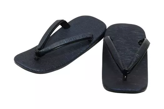 Сделано в Японии из коровьей кожи [Hasegawa] Мужские туфли Pongee Style Setta, Zori, Sole, (Л, Военно-Морской Флот) тёмно-синий