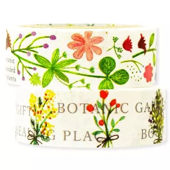 Сделано в Японии, лента Sealdo, банановая бумага, ботанический цветок, Shinzi Katoh, 15 мм, ширина 3 м, набор объемов bp-tp-30014