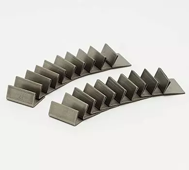 Сделано в Японии. Набор из 20 подставок для карт из нержавеющей стали. Серебряные подставки для карт.