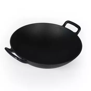 Сделано в Японии Nanbu Ironware 30 см совместимая с плитой прямая сковорода чугунная кастрюля вок огонь/IH/газ