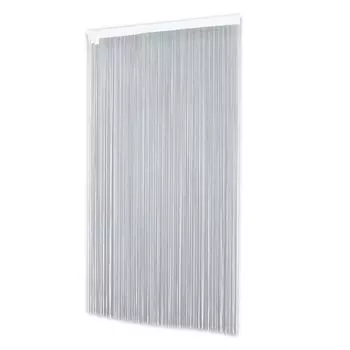 Сделано в Японии, огнестойкая гладкая занавеска-нитка, свободный крой, можно резать ножницами, длина 85 см, белая разделительная повязка на глаза [Kaei Lace] (Ширина белый