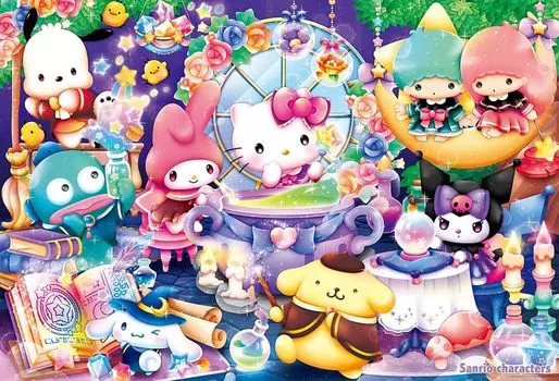 [Сделано в Японии] Пазл Beverly 1000 элементов Sanrio Characters Magic Laboratory (49 х 72 см) 1000-048