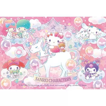 [Сделано в Японии] Пазл Beverly из 300 деталей с персонажами Sanrio Glitter Unicorn (26 х 38 см) 83-119
