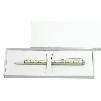 Сделано в Японии, Шариковая ручка с выдвижной измерительной шкалой, Подарочная, Черная, 60 см, Выдвижная длина ручки 133 мм, Ручка, Набор из 5 штук, В коробке, Стержень, Функция, Тип линейки чёрный