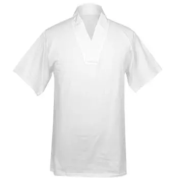 Сделано в Японии Tenjiku Cotton Washable Hanjun Undergarment Plain Tailored [KYOETSU] Мужская футболка (LL, Белый) белый