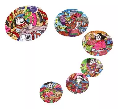 Сделано в Японии Традиционная игрушка Мару Менко Набор x 12 наборов рекламный (6 шт.) (для использования)