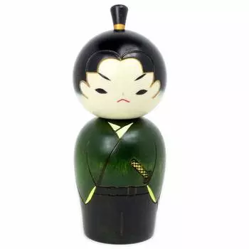 Сделано в Young Samurai Сувениры для ручной работы [Usaburo Kokeshi, Япония] (СП-1474) Ремесла, Зарубежные,