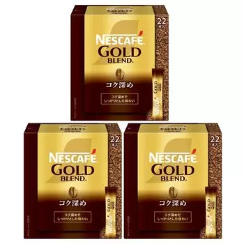 SDKWDH Nescafe Gold Blend Deep Rich Stick Black 22 шт. x 3 коробки [Растворимый кофе]