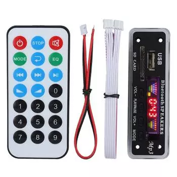 SDM01Bt U-DX Bluetooth 5.0 4-цветный экран MP3 FM APE FLAC декодирующая плата модуль (черный) чёрный