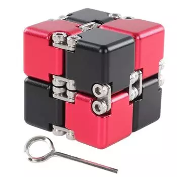 СДВГ DIY Бесконечная головоломка игрушка для взрослых портативный сплав забавный стресс тревожность снятие переворачивающийся головоломка блок игрушка