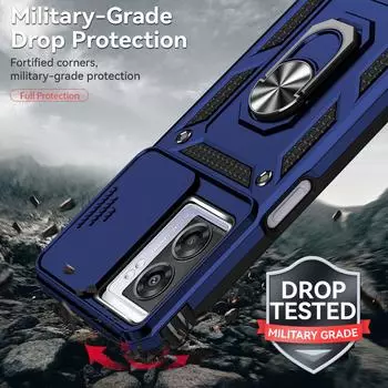 Сдвижная крышка объектива для Oppo A77 2022, защитный противоударный защитный чехол для OPPO A57 2022 4G 5G A57S, магнитный автомобильный держатель с кольцом, чехлы-подставки Oppo A77 2022 чёрный