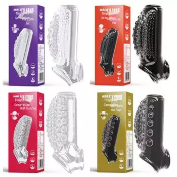 Se Niuniu Crocodile Titan Resistance Ring Wolf Tooth Lock Essence Sex Toy Set.