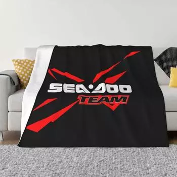 Sea Doo Team Rxt Brt Logo Marine Racing Performance Streetwear Size S3Xl Throw Blanket 30x40in