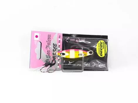 Sea Falcon Metal Jig Pesce 30 грамм 08 Розовое золото Zebra Glow (1887)