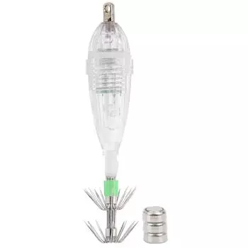 Sea Fishing Freshwater Universal Squid Lamp Underwater Attracting LED Lure Light with Hook