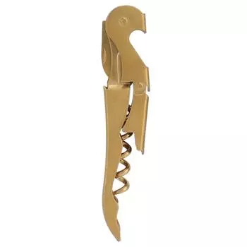 Sea Horse Corkscrew Wine Tool Bottle Opener Knife Stainless Steel Hippocampus Can Opener Double золотистый
