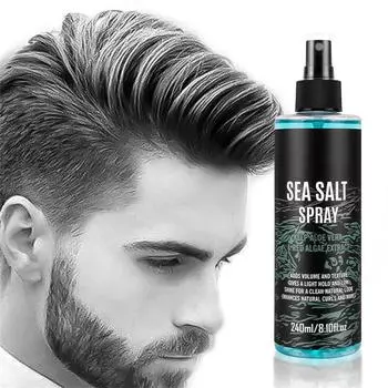 Sea Spray для волос для мужчин и женщин, Surf Spray для придания объема и текстуры Sea Spray для мужчин Beach Hair Spray - 8.10 жидких унций, черный 240 мл One Size