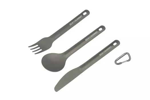 SEA TO SUMMIT Alpha Light Set 1700230 (Knife/Spoon/Fork) серый
