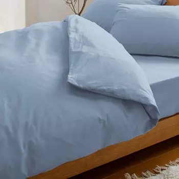 Seafield Сделано в Японии Хлопковый пододеяльник Пододеяльник Односпальный Ocean Blue 100% SB-504-N океан синий