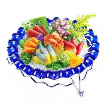 Seafood ice Salmon plate Sashimi platter tableware Japanese or Korean sushi plate Sushi tray Acrylic sashimi raw ice plates
