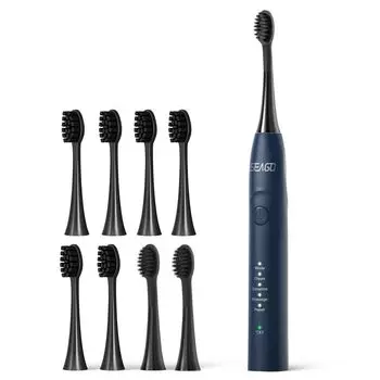 SEAGO Electric Sonic 5 8 сменная 45 дней 2 минуты зарядки подарок для семьи зубная щетка, зубная щетка, режимы, щетки, перезаряжаемый, использование, таймер,