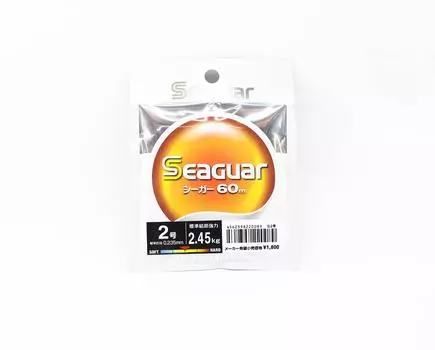 Seaguar Fluorocarbon 60 Leader Line 60м Размер 2 8lb (0089) чистый