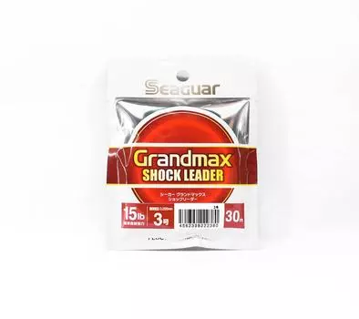 Seaguar Fluorocarbon Grand Max Shock Leader 30m 3-15lb-0.285mm (2380) чистый