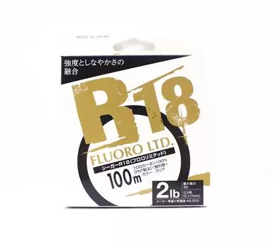 Seaguar Fluorocarbon R18F Fluoro Ltd Леска 100 м 2 фунта - 0,117 мм (0021)