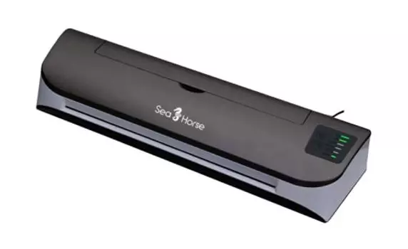Seahorse Laminator Card Size A4 A3 4 Rollers Easy Operation Compatible with Micron Film VL807D (Business / / Compatible) (Lightweight/Compact) 75-250