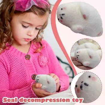 Seal And Sea Pinch Имитация Силиконового Цемента Ощущение Взрыва Xiaohongshu Популярная Игрушка Для Снятия Стресса One Size белый