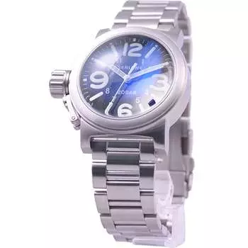 SEALANE Мужская SE51-MBK (Кварцевые мужские часы серии SE51 Sun Flame) Круглые часы из серебристой нержавеющей стали, аналоговые