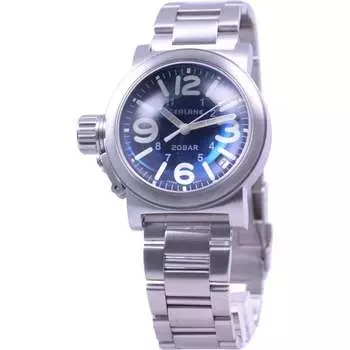 SEALANE Мужская SE51-MBL (Кварцевые мужские часы серии SE51 Sun Flame) Круглые часы из серебристой нержавеющей стали, аналоговые