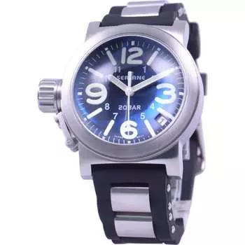 SEALANE Мужская SE51-PBL (Кварцевые мужские часы серии SE51 Sun Flame) Круглые часы из серебристой нержавеющей стали, аналоговые