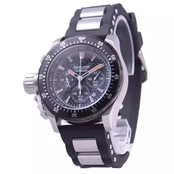 SEALANE Мужская SE55-PBO (Кварцевые мужские часы серии SE55 Sun Flame) Круглые часы из серебристого нержавеющего металла