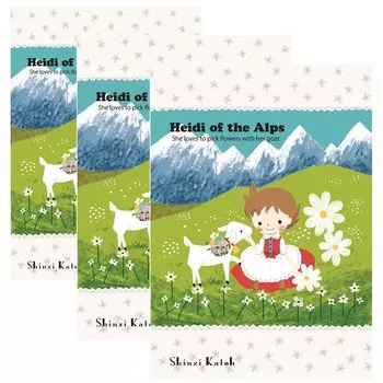 Sealdo Made in Japan A5 Notebook Set of 3 Shinzi Katoh 48 pages [Heidi] ks-nb-20005