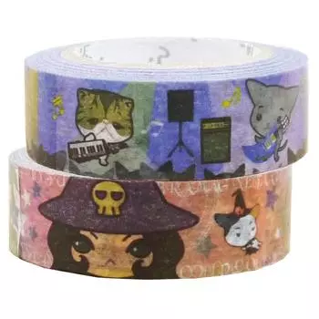 Sealdo Masking Tape Calico Cat 2 Volume Set B Fujiko-chan pb-mt-20002