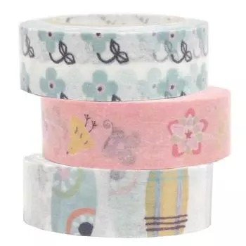 Sealdo Shinzi Katoh Iroha Washi Tape 3 Volume Set M