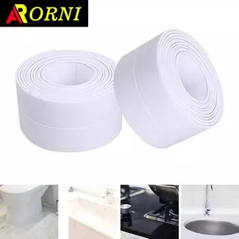Sealed Self-adhesive Waterproof PVC Sticker,self-adhesive Waterproof Tape,Bathroom & Shower Sealing TapeForKitchen, Shower, Sink 3.8cm&3.2M